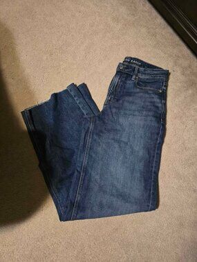 AE Women's Dreamy Drape Super Hi-Rise Baggy Wide leg Jeans 6X-Long